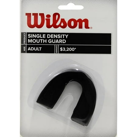 Wilson Mouthguard, Adult, No Strap, Black (Best Mouth Guard For Concussions)