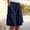 Navy women's plus size cargo shorts a1, variant on Cagogo Women's Plus Size Cargo Shorts with Pockets Elastic Waist Casual Loose Regular Fit Summer Vacation Beach Travel Shorts, Green 2XL