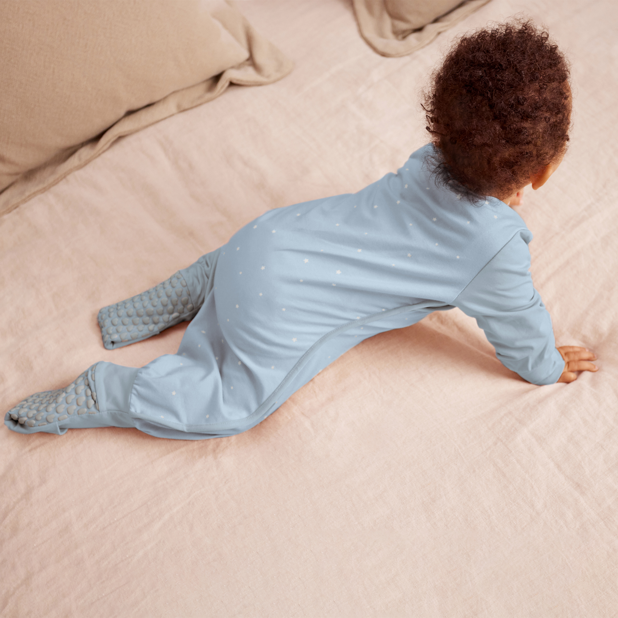Love to Dream Long Sleeve Sleep Suit for Walking Wearable Blanket 1.0 TOG, 12-24M, Blue