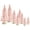 Pink, variant on 8 Pcs Mini Christmas Tree,Artificial Small Christmas Trees with Wood Base,Bottle Brush Trees Xmas Assorted Color Miniature Pine Trees Sisal Trees for Christmas Party Home Winter Ornaments