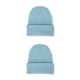 thumbnail image 4 of Gorro de punto ajustable Qarigey Color caramelo Hilo térmico a prueba de viento Esquí Accesorios para el cabello Azul claro, 4 of 6