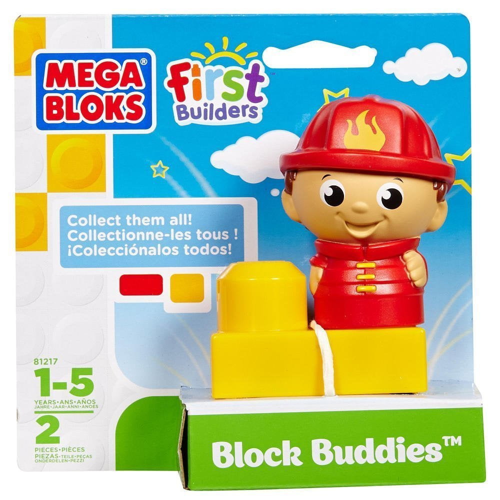 Block Buddies Semi Blind Packs Lil Fireman by Mega Bloks, By Mega