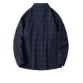 thumbnail image 7 of Mens Plaid Shirts Big & Tall M-5XL Plus Size Button-Down Collar Long Sleeve Tshirts Shirt with Pocket Lightweight Comfort Office Work Tops Clearance, 7 of 7