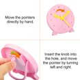 thumbnail image 4 of Uxcell 4 inch Teaching Clock Tell Time Analog Demonstration Clock 24 Hour 3 Pointers Geared, Pink, 4 of 5