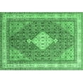 thumbnail image 1 of Ahgly Company Indoor Rectangle Persian Emerald Green Traditional Area Rugs, 4' x 6', 1 of 4