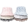 thumbnail image 2 of CoCopeaunts Bucket Hat for Men Casual Trend Mixed Color Plaid Fishing Cap Plush Basin Cap Women Autumn Winter Warm Cold Proof, 2 of 8