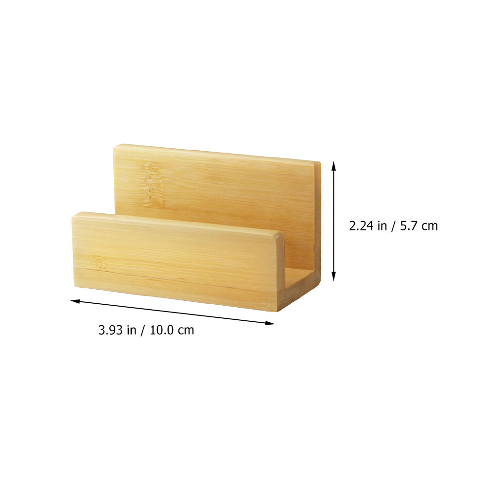 2 Pcs Desktop Business Cards Holder Display Business Cards Stand Office