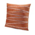thumbnail image 1 of Funda de cojín, funda de cojín con borde plateado, almohada de viaje para oficina en casa, almohada cuadrada, 1 of 6