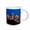 White, variant on 3drose, Usa, Washington State, Seattle, Seattle Skyline at Dusk, 11oz Two-tone Yellow Mug