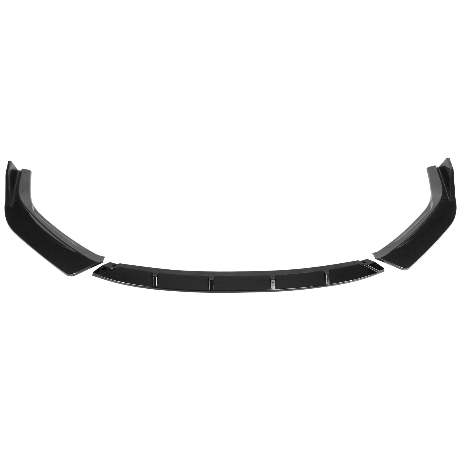 Ikon Motorsports Compatible with 14-16 Lexus IS F Sport IKON Style Gloss Black 3PCS Front Bumper Lip