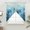 Blue, variant on Blue Coastal Swag Curtains for Kitchen/Bedroom/Living Room, Beach Sea Turtle Ocean Nautical Botanical Scalloped Curtains 63 Inch Long, Window Swag Topper Curtains Valances 2 Panels Set 36"x63"