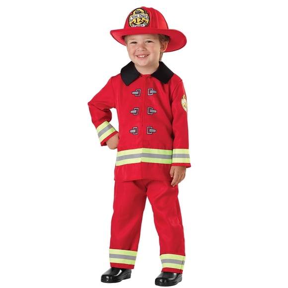 Juego de rol Costume Seasons Fireman, rojo, tallas 2T-4T para niños
