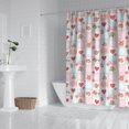 thumbnail image 2 of Pioneer Flower Floral Print Pattern Shower Curtain 72”x72", Bathroom Decorative Shower Curtain Set with 12 Hooks, Waterproof Washable, 2 of 6