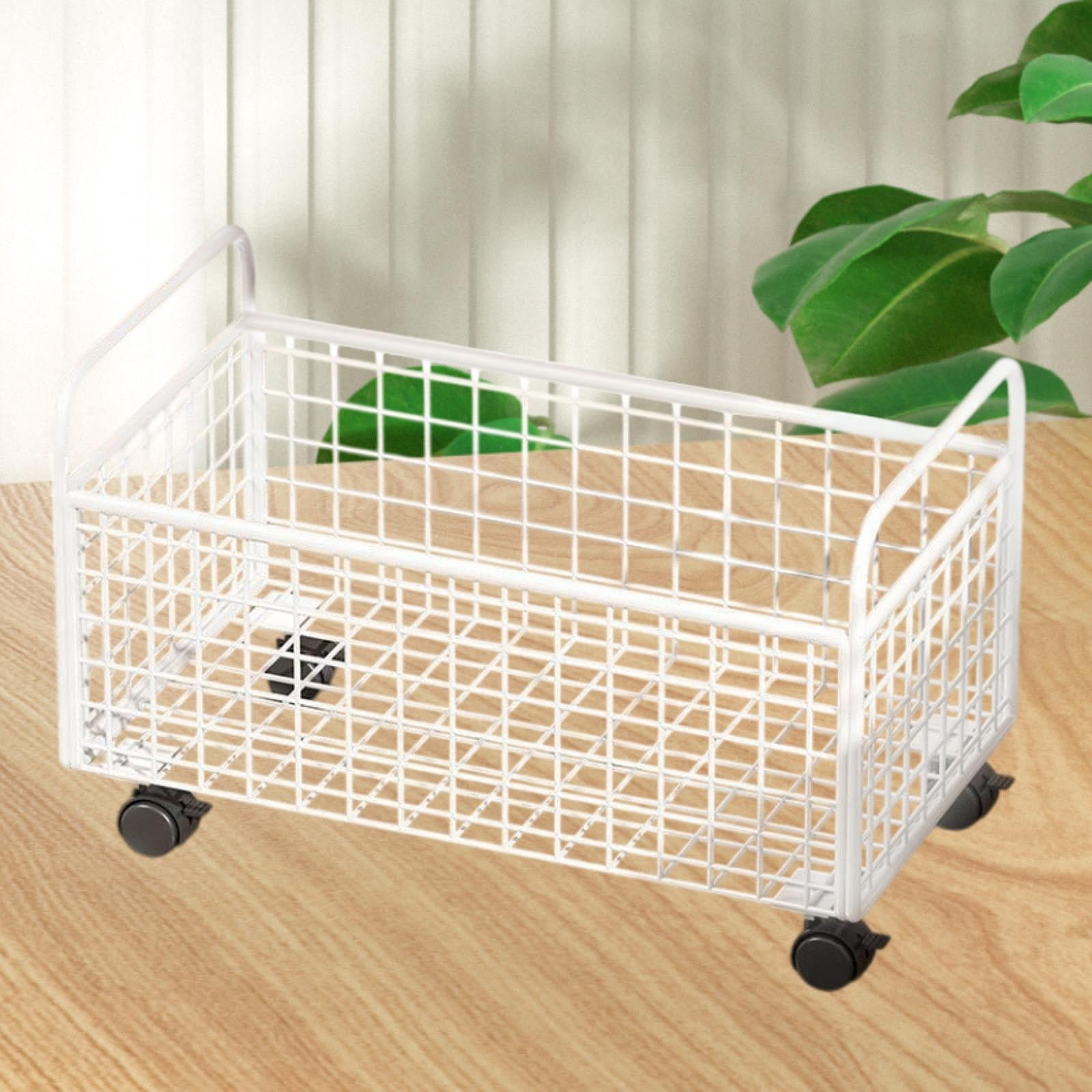 figatia Rolling File Cart Under Desk Storage Box File Organizer for files Toys Craft M M