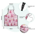thumbnail image 7 of Pink Christmas Tree Kids Aprons for Girls and Boys,Adjustable Neck Strap Toddler Aprons for Kids Cooking Baking, 7 of 7
