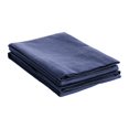 thumbnail image 1 of Designer Cotton Flannel Fleur-de-Lis Pillowcase Set Solid Navy Blue / Standard, 1 of 1
