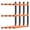 A– 4 Pack, 6-Tier, variant on 2-pack Lumber Storrack  Wood Racks Wall Mount Heavy Duty Garorganizer With 4-level System Orange Utility Organization Up 800 Lbs Metal Shfor Indoor And Outdoor