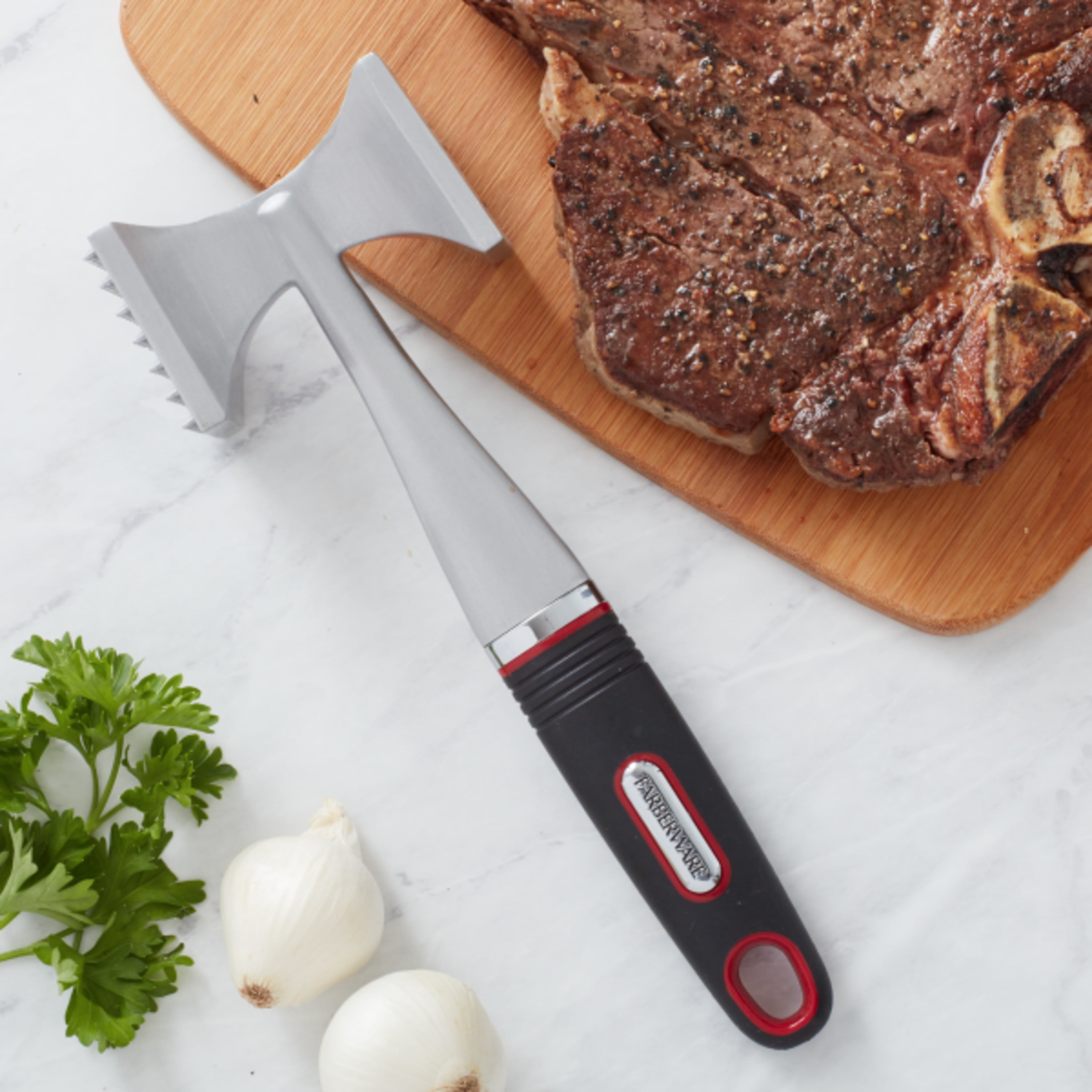 Farberware Soft Grips Red and Black Meat Tenderizer