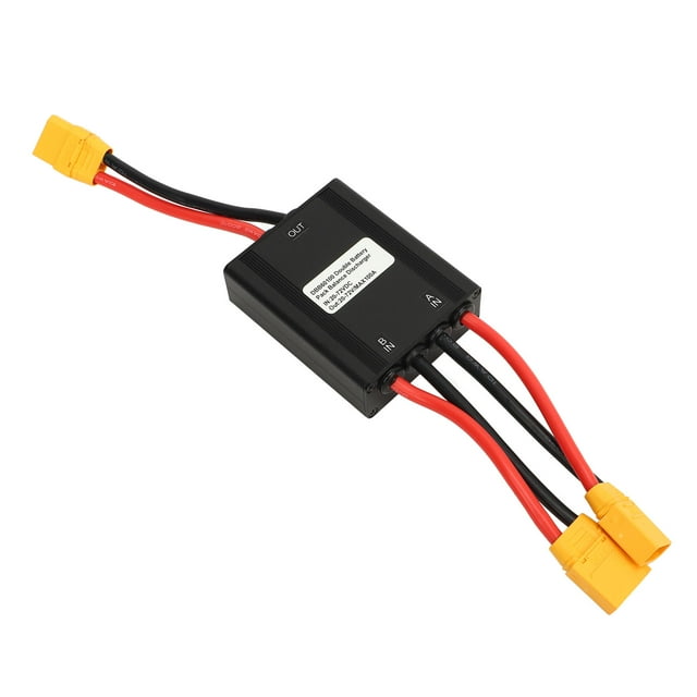 Electric Bike Double Battery Discharge Converter Dual Battery Parallel Module Adapter 20V to 72V with X T 90 Connectors for Increased Battery Capacity and Replacement