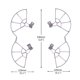 thumbnail image 3 of Inteprter Juego de protectores de hélice anticolisión Kit de anillos de hélices ligeras accesorios de repuesto para Mini 3 Pro Accesorios para drones aéreos, 3 of 6