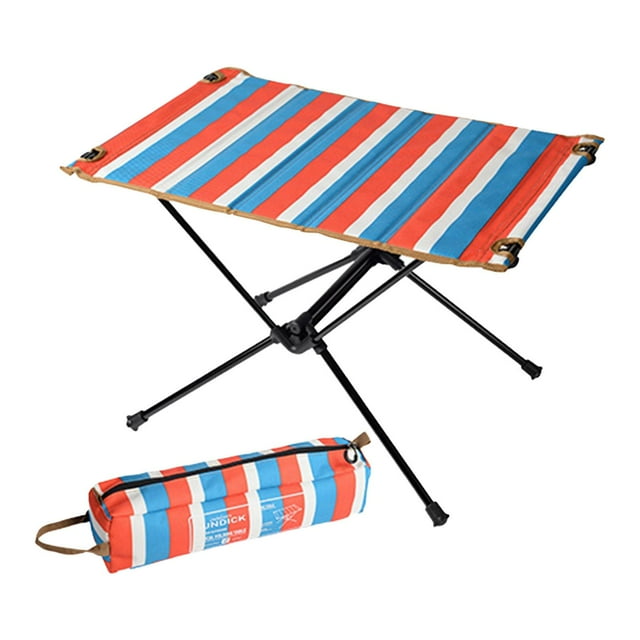 Mesa de aleación de aluminio para exteriores Escritorio portátil con bolsa de almacenamiento shamjiam rojo azul