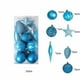 thumbnail image 1 of Decoraciones Del Árbol de Navidad Juego de Ornamentos de Bola de Plástico Azul, 6x6x6cm 20Pcs con Cuerdas Colgantes Perlas para la Fiesta de Vacaciones Del Hogar Ornamentos Del Árbol de Navidad, 1 of 6