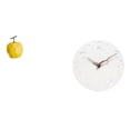 thumbnail image 1 of Reloj de pared artístico con forma de fruta de , escultura decorativa para el hogar, redondo, silencioso, sin , regalo hecho a mano, ge, 1 of 8