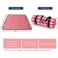 thumbnail image 2 of Manta De Picnic Impermeable 200 X 200 Cm (79 X 79 Pulgadas), Manta De Camping Mediana Manta De Playa Para Playas Picnics Parques Camping Picnic Mat Rojo, 2 of 5