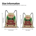 thumbnail image 2 of Honeii Christmas Vintage Red Truck Print Drawstring Backpack,Drawstring Bags String Backpack Gym Cinch Sack Backpack Sport Bag Draw-Medium, 2 of 6