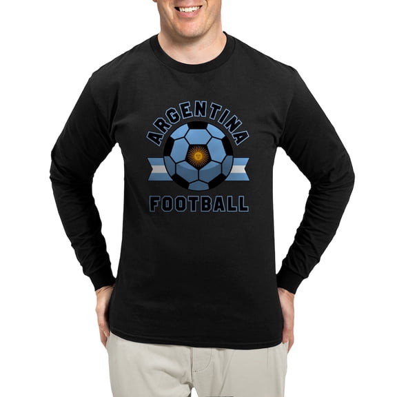 CafePress - Argentina Football Long Sleeve T Shirt - Long Sleeve Dark T-Shirt