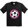 thumbnail image 3 of Inktastic Soccer Player Girls Sports Ball Youth T-Shirt, 3 of 5