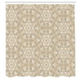 thumbnail image 3 of Ambesonne Mosaic Shower Curtain, Antique Roman Cultural, 69"Wx84"L, White Peach Tan, 3 of 5