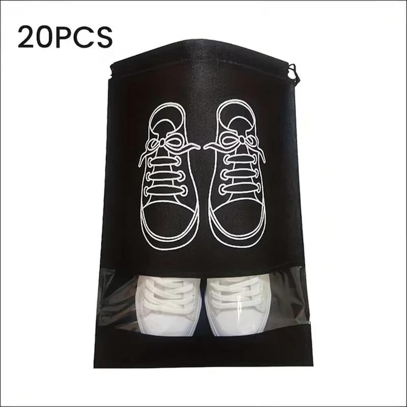 travel storage shoe bags - simple design + high toughness mesh suitable for various shoe types