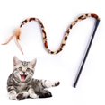 thumbnail image 1 of Cat Teaser Fake Feather Leopard Print Cat Stick Cat Wand Teaser Kitten Wand Toy, 1 of 10