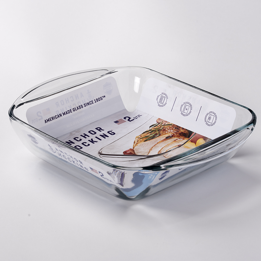 Anchor Hocking 8" x 8" Tempered Glass Cake Pan photo 3
