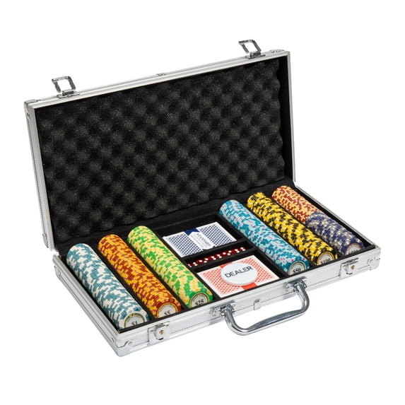 Pre-Pack - 300 Ct Monte Carlo Chip Set Aluminum Case