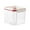 M, variant on YIKA Tupperware Container PushButton Airtight Container Plastic Food Storage Canister Dry Food Dispenser Jar Grain Storage Bin Kitchen Storage S