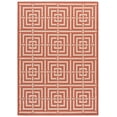 thumbnail image 2 of Safavieh Courtyard Ariana Geometric Indoor/Outdoor Area Rug, Terracotta/Cream, 5'3" x 7'7", 2 of 11