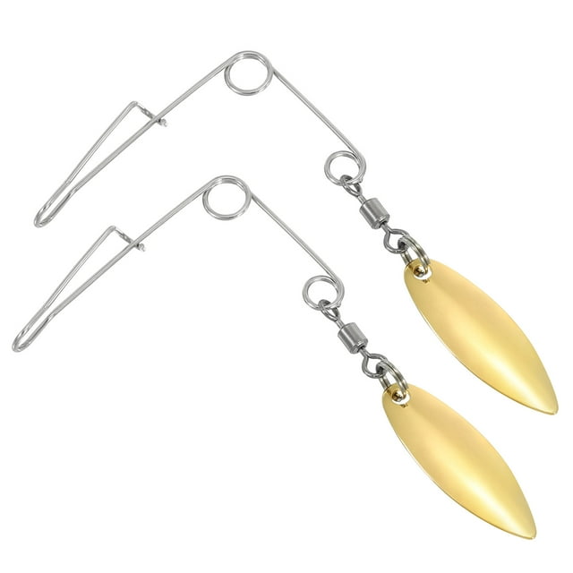 Unique Bargains 20Pcs Fishing Spinnerbait Wire with Blade, Medium-sized Water-drop