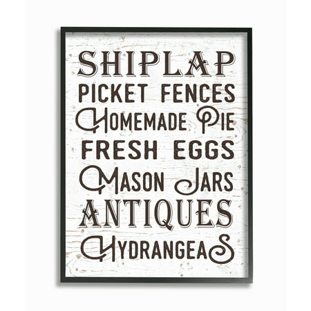 The Stupell Home Decor Collection The Best Rustic Things Farmhouse Typography Oversized Framed Giclee Texturized