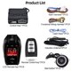 thumbnail image 5 of Sistema de alarma de arranque del motor con entrada sin llave para automóvil, botón de arranque con un botón, sistema de alarma de arranque y parada del vehículo a distancia con llave LCD, 5 of 5
