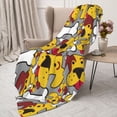 thumbnail image 3 of Rateoe Cute Dog Pattern Flannel Throw Blanket, Ultra-soft Blanket for Bed, Couch, Car, Hypoallergenic Anti-pilling blanket-60"x50"(Vertical), 3 of 6