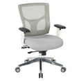 thumbnail image 2 of Pro Grid Gray Mesh Fabric Mid Back Chair with 2-Way Adjustable Arms, 2 of 5