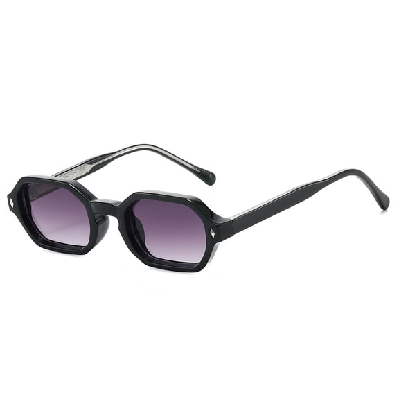 Retro Polygon Sunglasses UV400 Protection Unisex PC Frame Fashion Shades