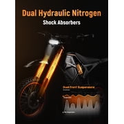ESKUTE Novamini Electric Dirt Bike for Teens & Adults, 3500W Peak Mid-Drive Motor, 38 MPH Off-Road E-Bike, 48V 23Ah Battery, 14/12 Wheels, Hydraulic Dual Shock Suspension Black, UL2849