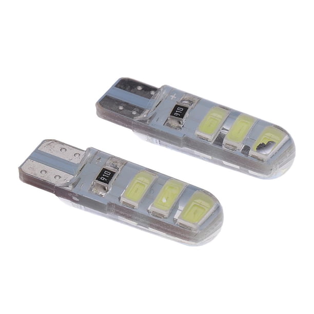 Paquete de 2 luces de matrícula traseras/de cúpula/de ancho para puerta, luces de señal de giro de alta calidad Blanco
