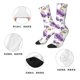 thumbnail image 5 of Fotbe Orchids Flowers Calcetas Largas con Estampado para Hombre y Mujer – Calcetas de Compresión Transpirables y Elásticas, Viajar y Uso Diario Talla 5-11, 5 of 6