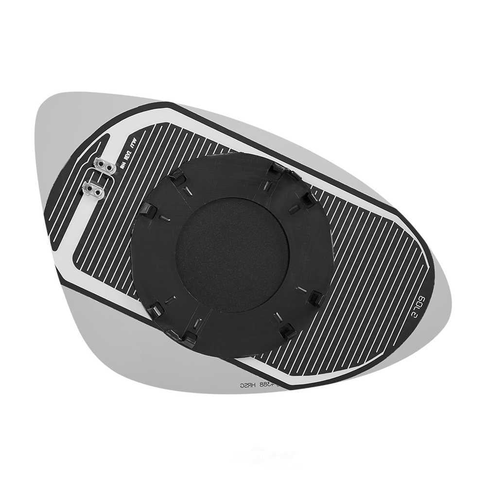 Burco Side View Mirror Replacement Glass with Motor Mount Plate - Clear Glass - 4388HRSG