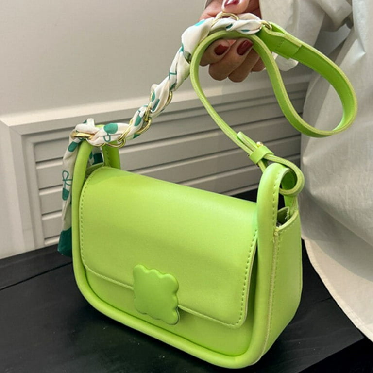 CoCopeaunts Trend Green Shoulder Bags for Women New Soft Leather
