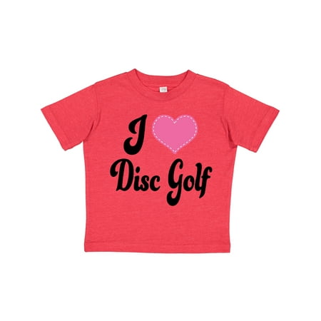 

Inktastic I Love Disc Golf Gift Toddler Boy or Toddler Girl T-Shirt